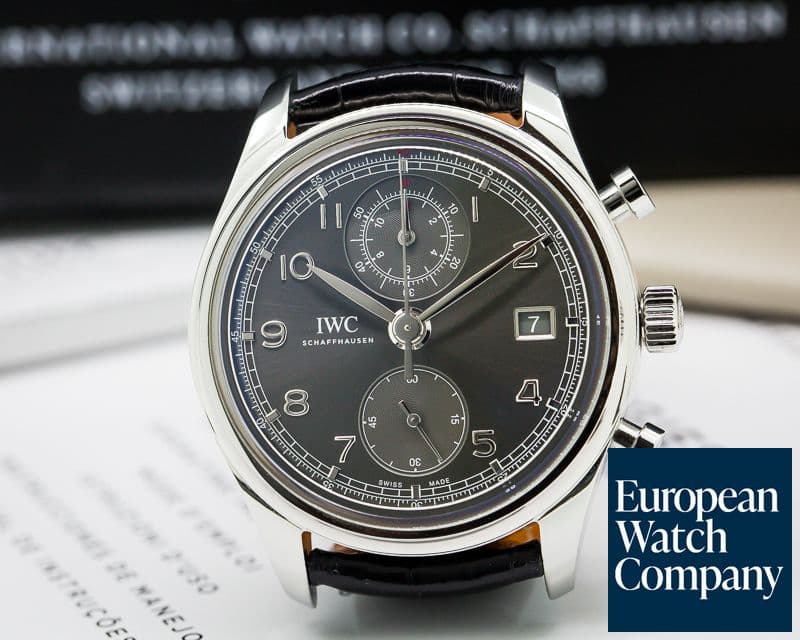 Image of IWC Portuguese Chronograph Classic SS / Grey Dial 