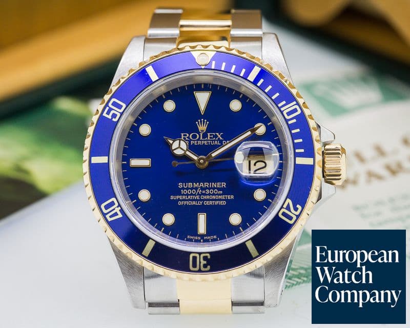 Image of Rolex Submariner Blue Dial SS / 18K