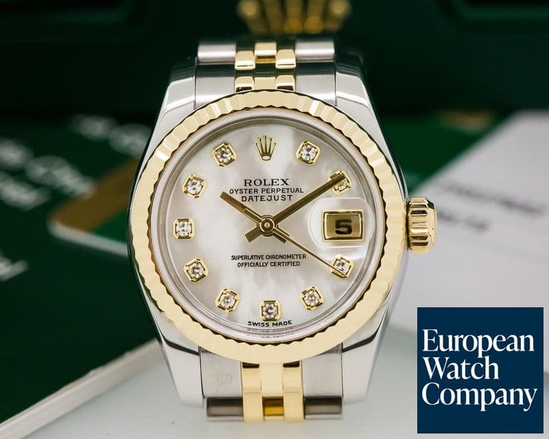 Image of Rolex Lady Datejust Mother of Pearl Diamond Dial 18K / SS