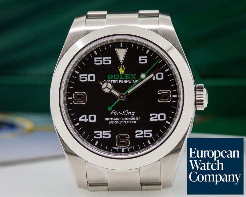 Image of Rolex Air King Black Dial SS UNWORN