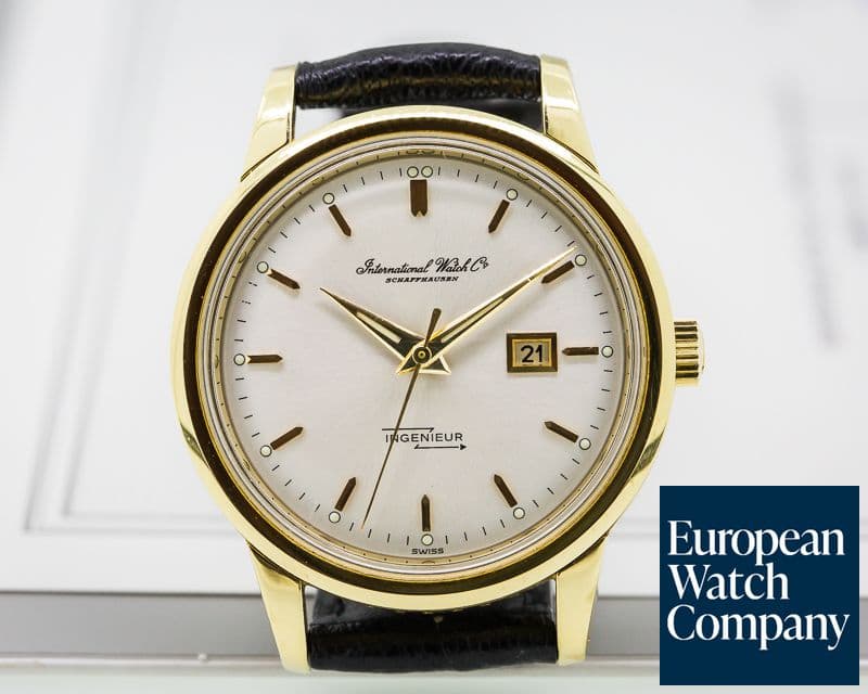 Image of IWC Vintage Ingenieur 18K Yellow Gold Silver Dial 