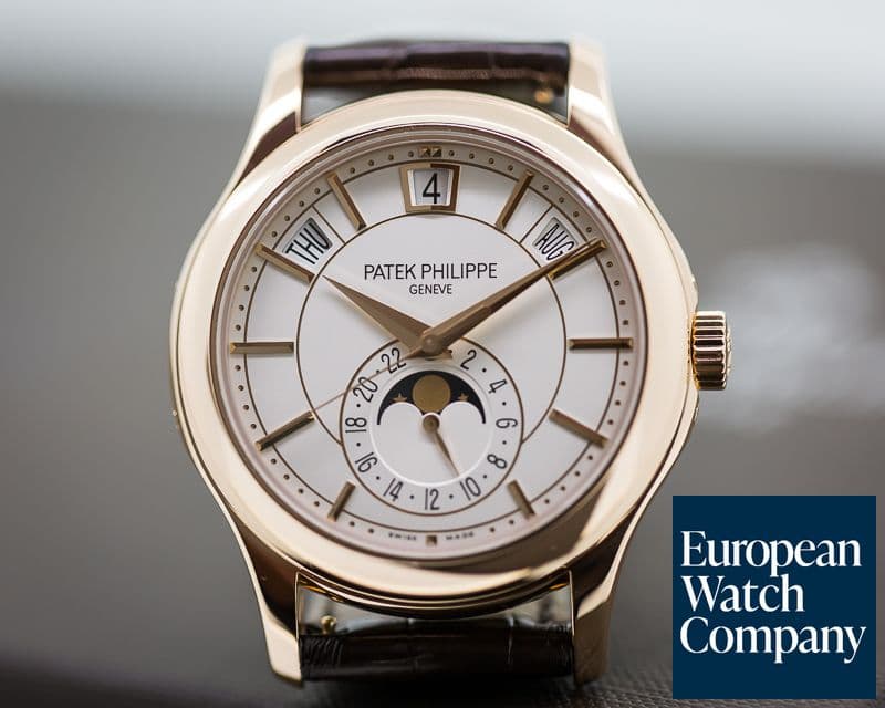 Image of Patek Philippe Annual Calendar Silver Dial 18K Rose Gold 

