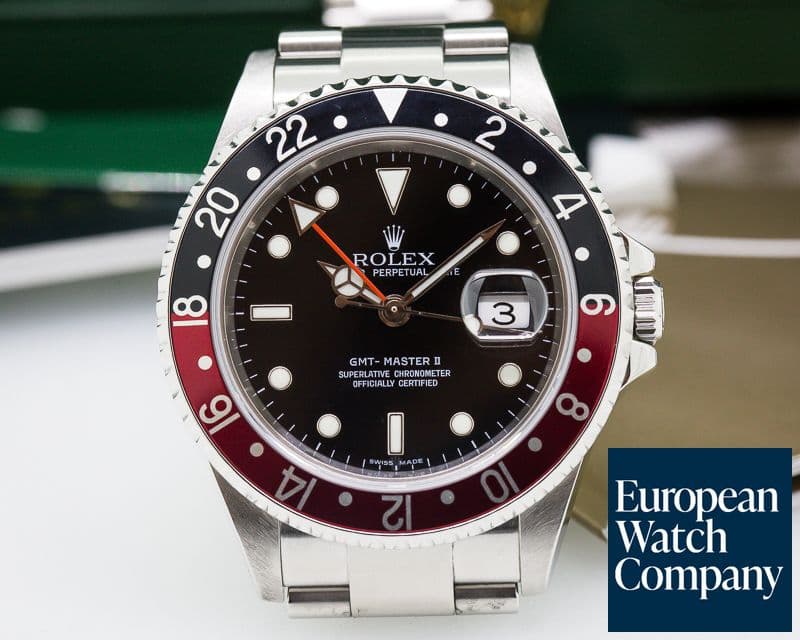 Image of Rolex GMT Master II SS Red / Black Coke Bezel