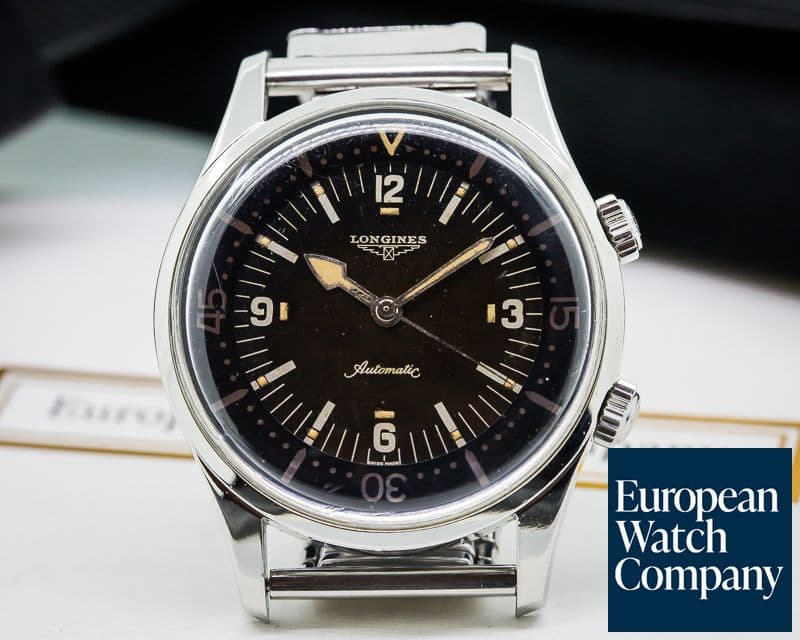 Image of Longines Vintage Diver Automatic RARE WITH BRACELET SS / SS