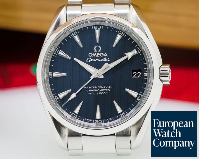 Image of Omega Aqua Terra Co-Axial Date Blue Dial SS / SS 