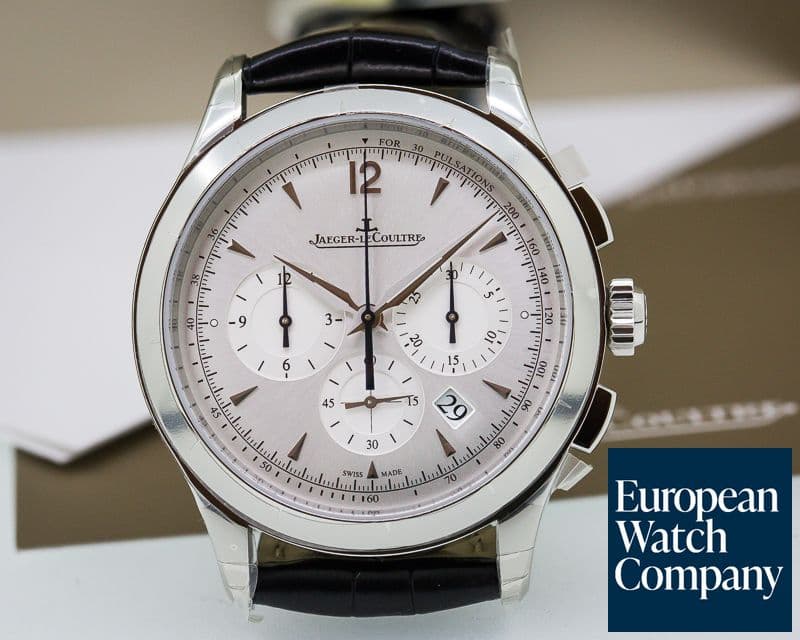 Image of Jaeger LeCoultre Master Chronograph SS Silver Dial 