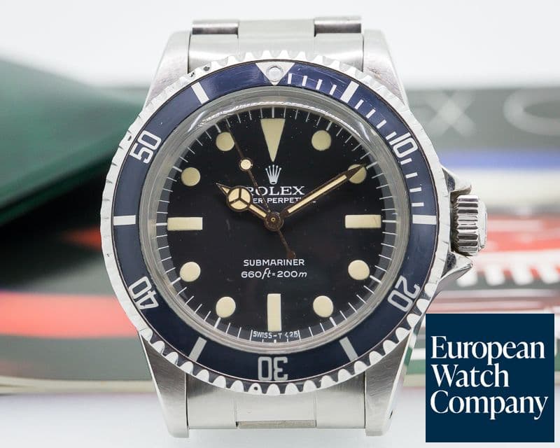 Image of Rolex Vintage Maxi Matte Dial Submariner FULL SET SS / SS