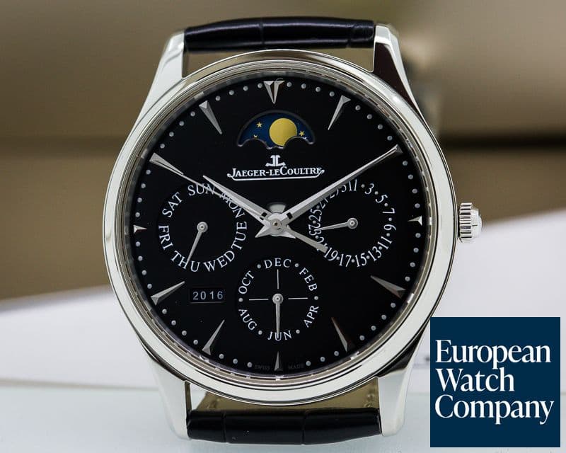 Image of Jaeger LeCoultre Master Ultra Thin Perpetual Calendar SS Black Dial