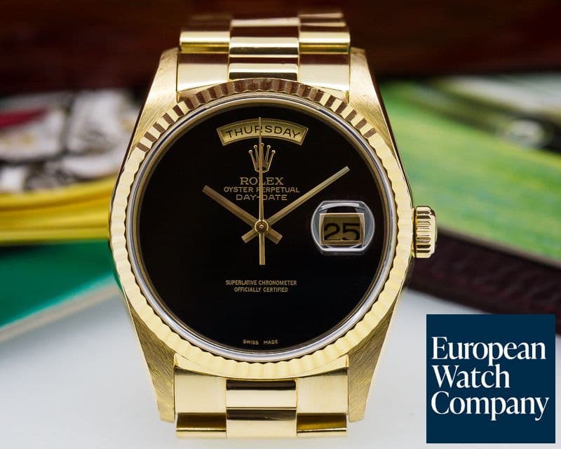 Image of Rolex Day Date President 18K Yellow Gold / Onyx Dial