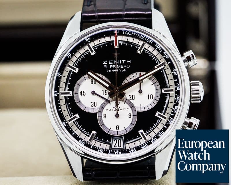 Image of Zenith El Primero Chronograph SS Black Dial

