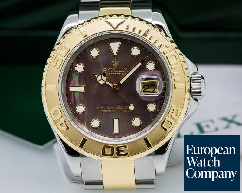 Image of Rolex Yacht Master 18K / SS Tahitian MOP Dial
