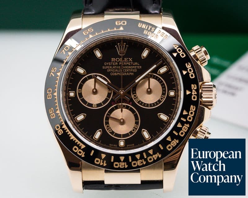 Image of Rolex Cosmograph Daytona 18K Rose Gold / Black Dial 