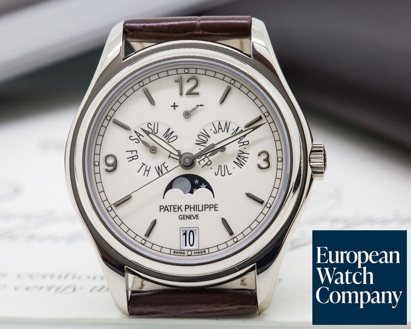 Image of Patek Philippe Annual Calendar 18K White Gold Porcelain Dial 

