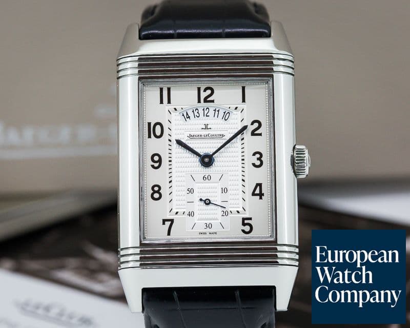 Image of Jaeger LeCoultre Grande Reverso 986 DuoDate Silver Dial SS 