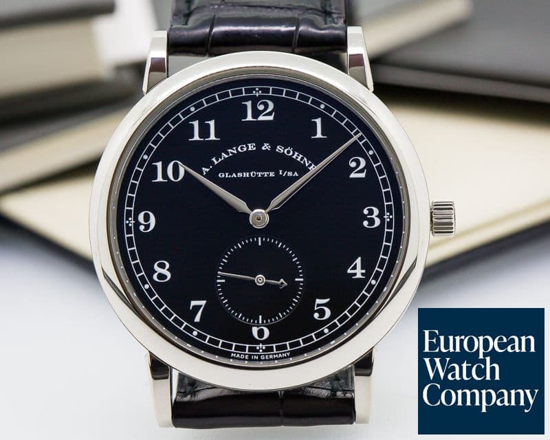Image of A. Lange and Sohne 1815 Black Dial 18K White Gold 