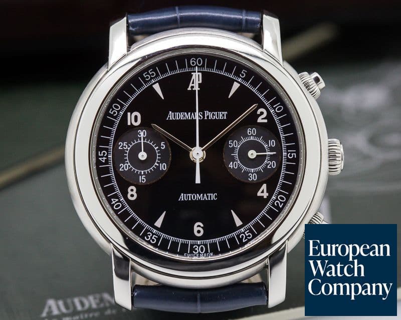 Image of Audemars Piguet Jules Audemars Chronograph SS Black Dial 