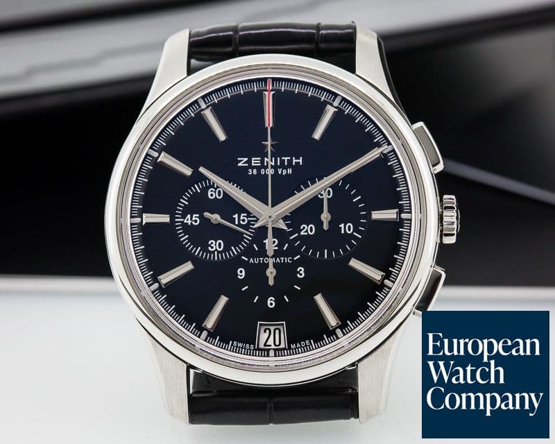 Image of Zenith Captain Chronograph SS / Black Dial 