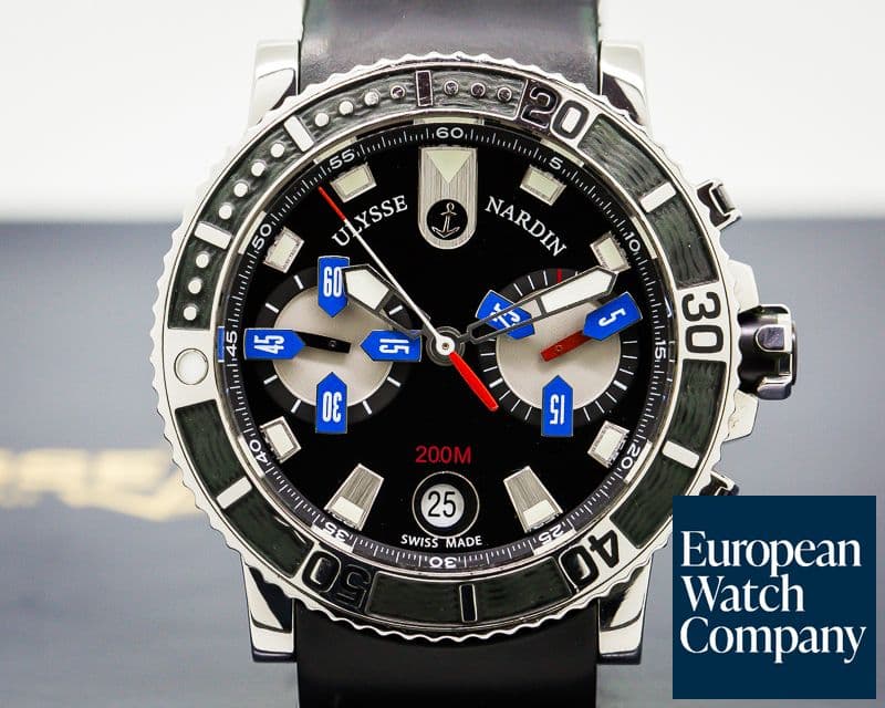 Image of Ulysse Nardin Maxi Marine Diver Chronograph SS / Rubber 