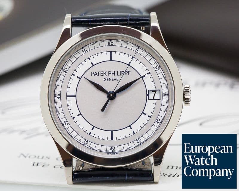 Image of Patek Philippe Calatrava 18K White Gold Sector Dial 