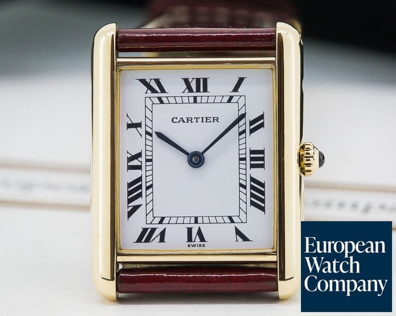 Image of Cartier Tank Louis Quartz 18K Yellow Gold