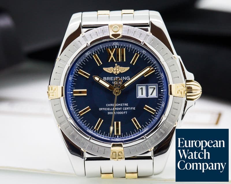 Image of Breitling Cockpit Blue Dial 18k / SS
