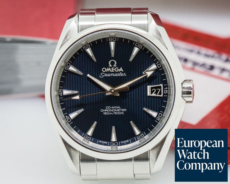 Image of Omega Aqua Terra Co-Axial Date Blue Dial SS / SS 
