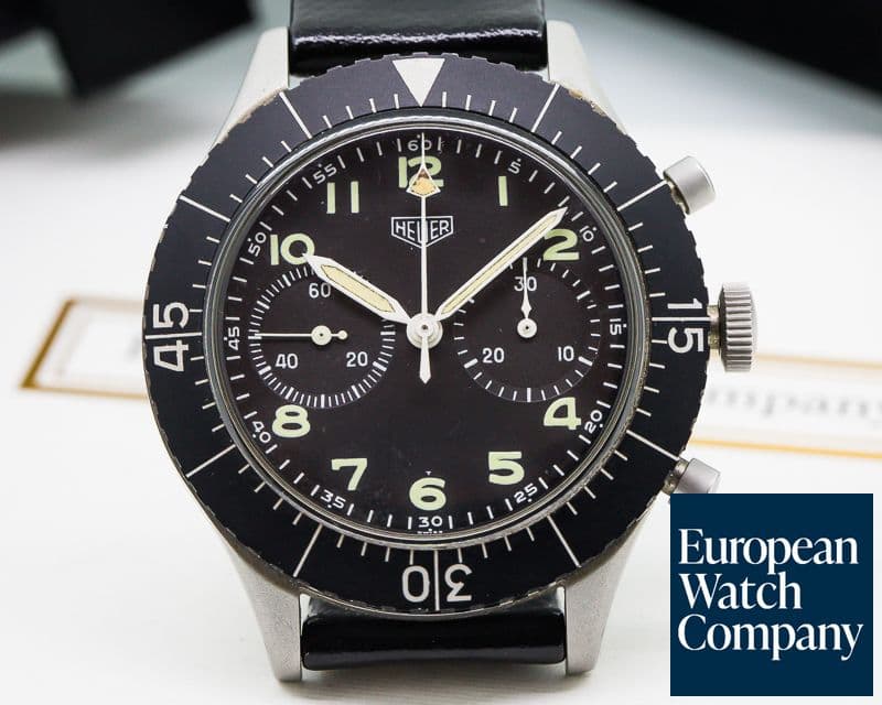 Image of Heuer Vintage Bundeswehr Flyback Civilian Version SS