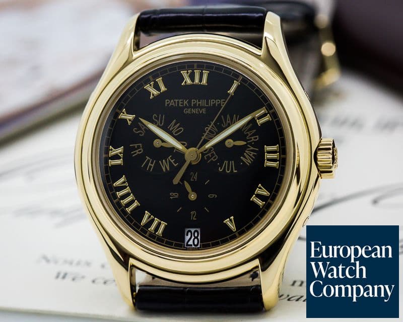 Image of Patek Philippe Annual Calendar Black Dial 18K Yellow Gold

