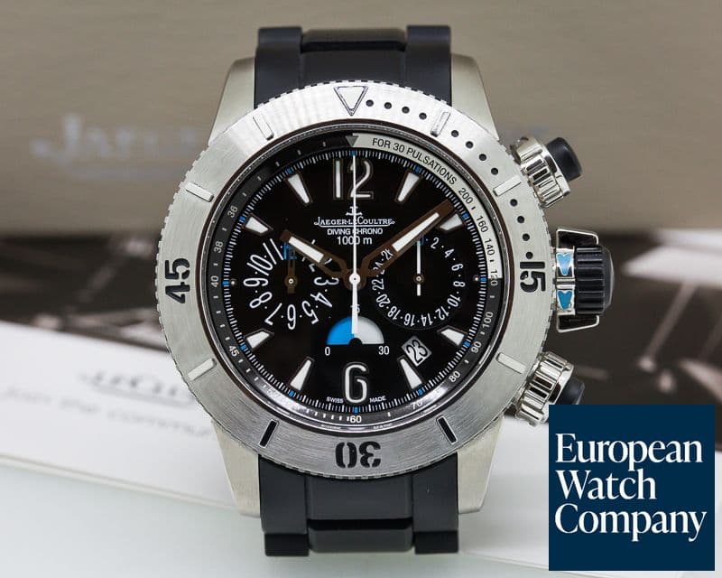 Image of Jaeger LeCoultre Master Compressor Diving Chronograph Titanium/ Rubber Bracelet