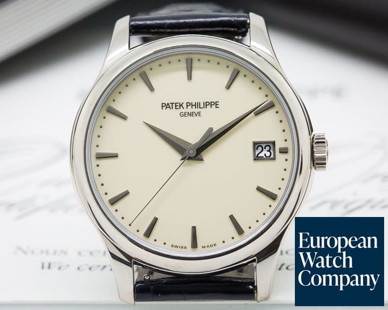 Image of Patek Philippe Calatrava Automatic Ivory Dial 18K White Gold 