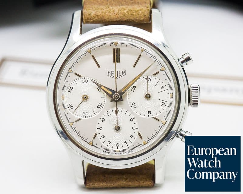 Image of Heuer Vintage Pre-Carrera Valjoux 72 SS UNPOLISHED