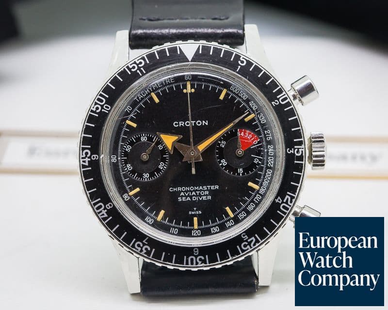 Image of Croton Vintage Chronomaster Aviator Sea Diver SS