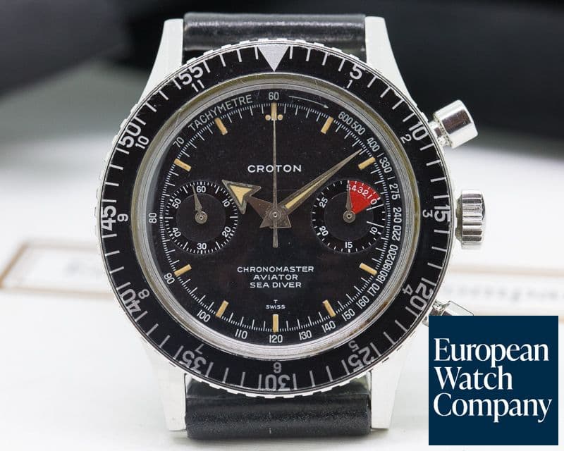 Image of Croton Vintage Chronomaster Aviator Sea Diver SS