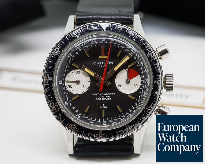 Image of Croton Vintage Chronomaster Aviator Sea Diver SS