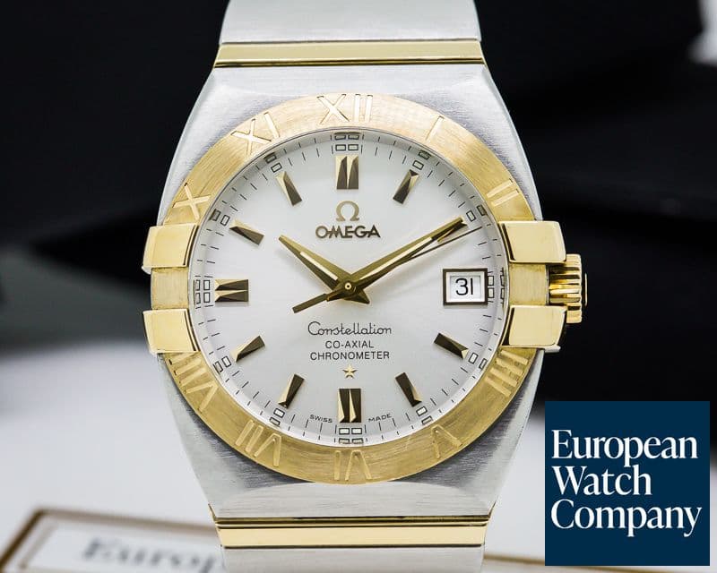 Image of Omega Double Eagle Co-Axial SS/18k Yellow
