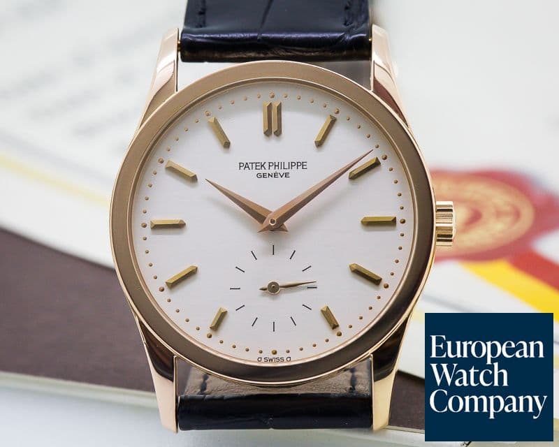 Image of Patek Philippe Calatrava Manual Wind 18K Rose Gold / Silver Dial