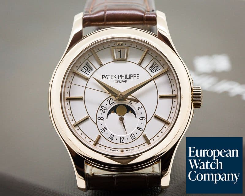 Image of Patek Philippe Annual Calendar Silver Dial 18K Rose Gold 

