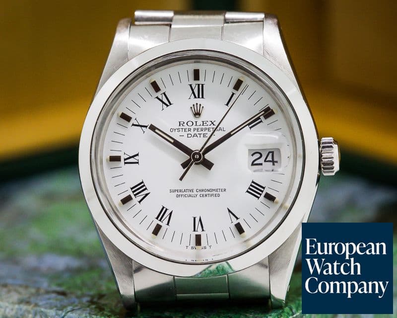 Image of Rolex Oyster Date SS White Roman Dial