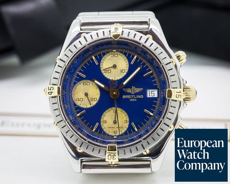 Image of Breitling Chronomat Blue Dial SS / 18K