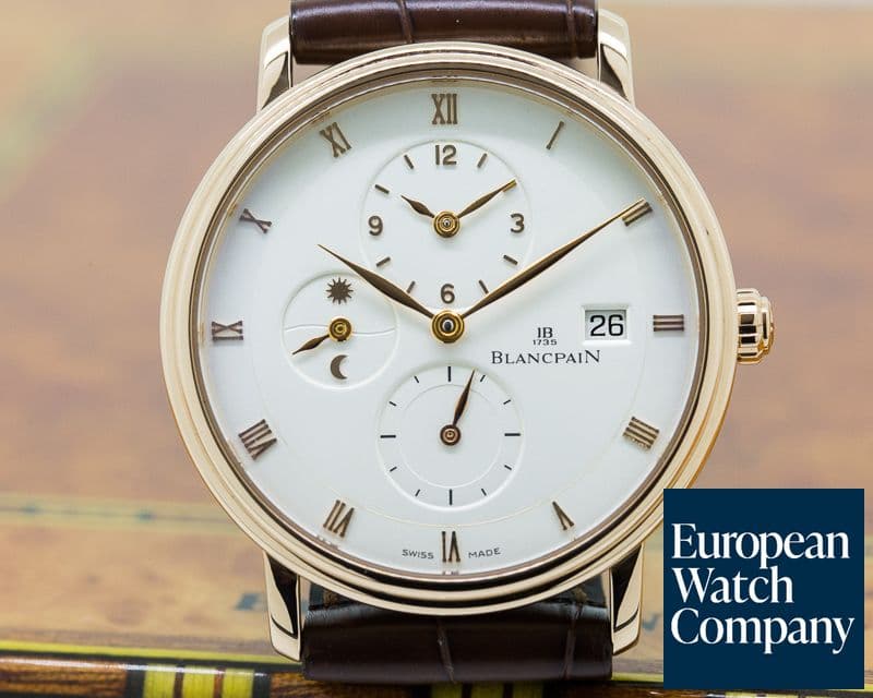 Image of Blancpain Villeret Timezone GMT 18K Rose Gold