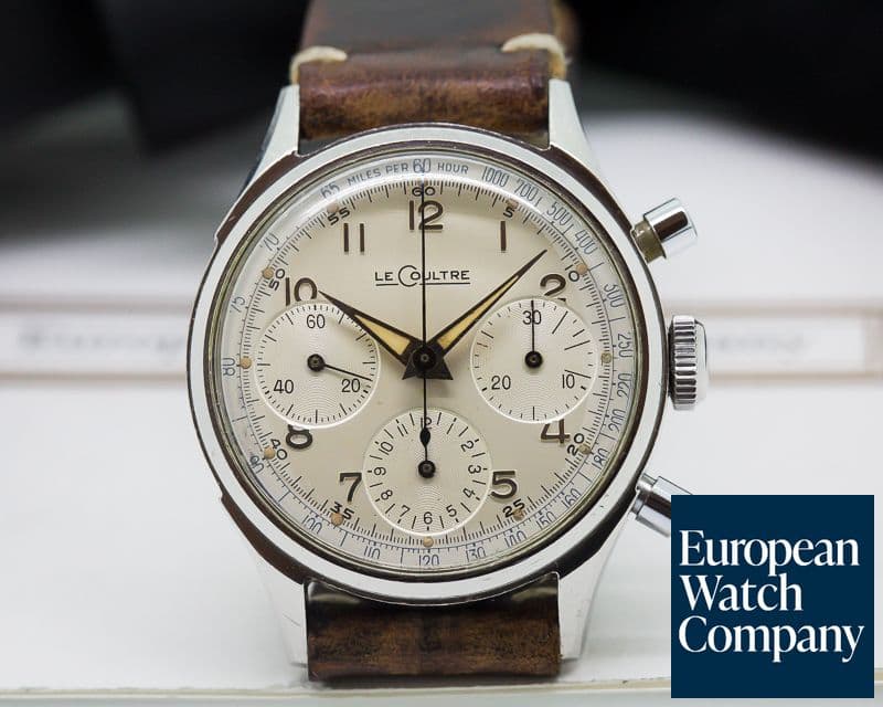 Image of Jaeger LeCoultre Vintage Manual Chronograph Valjoux 72 SS 