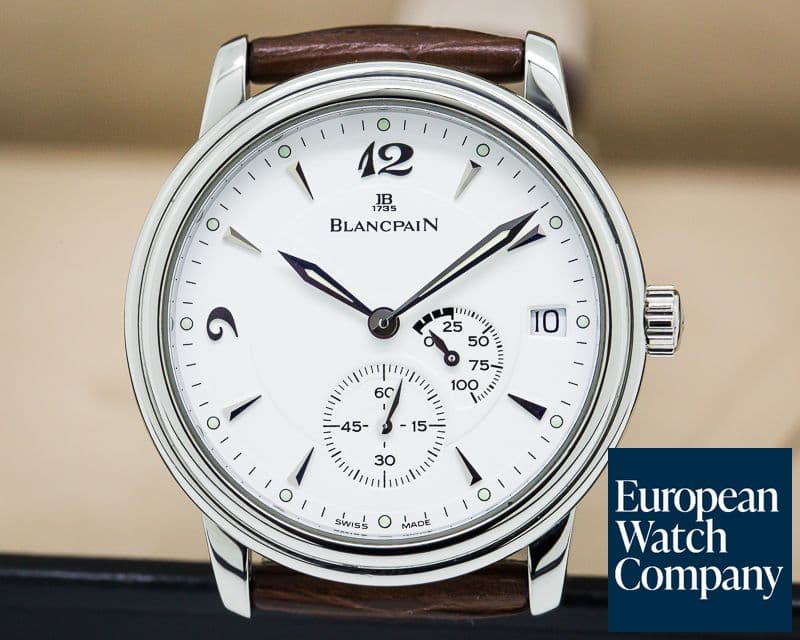 Image of Blancpain Villeret Ultra Slim Power Reserve SS White Dial
