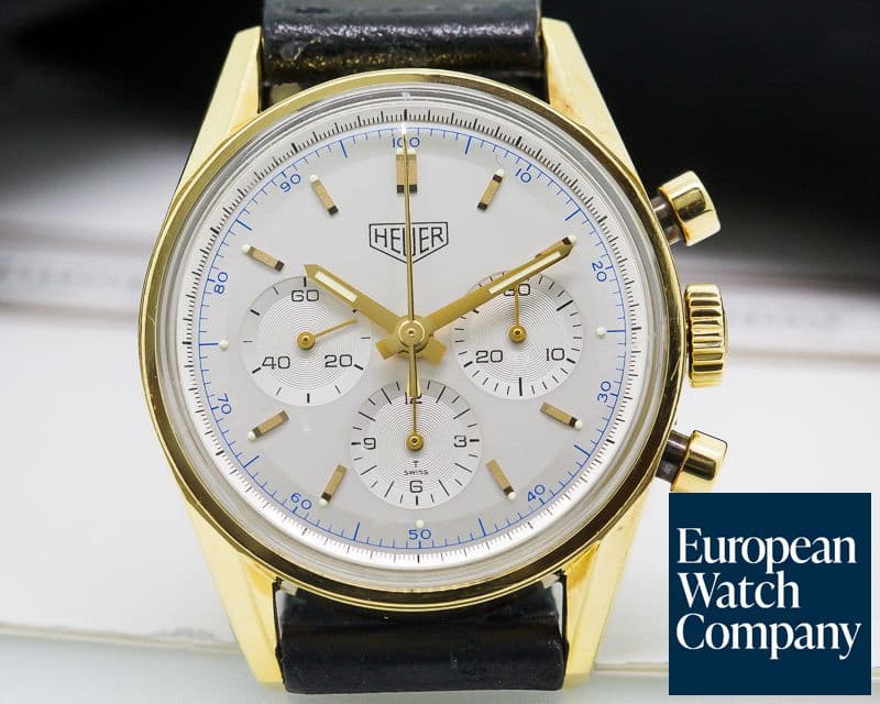 Image of TAG Heuer Carrera 1964 Heuer Re Edition 18K Yellow Gold