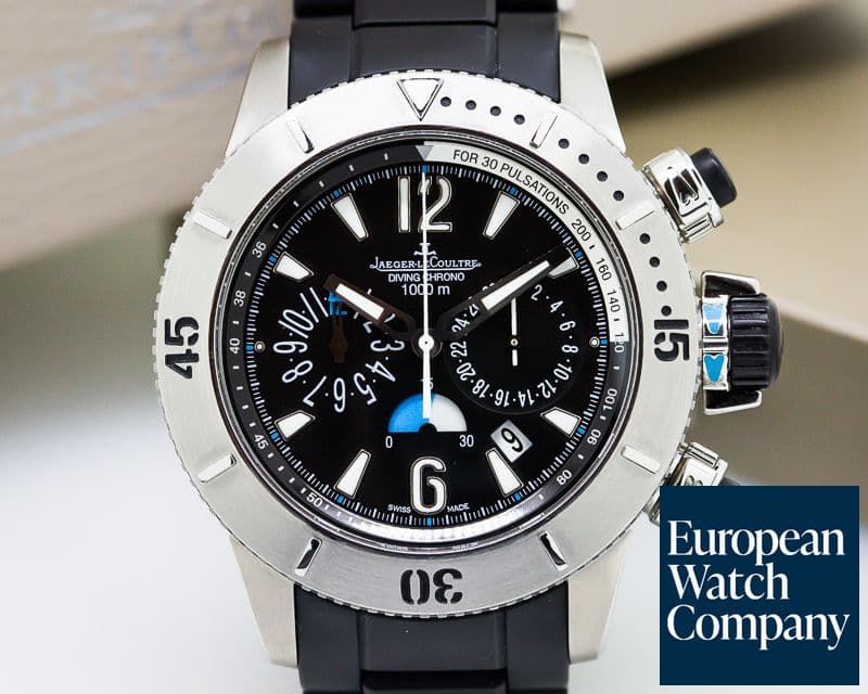 Image of Jaeger LeCoultre Master Compressor Diving Chronograph Titanium/ Rubber Bracelet