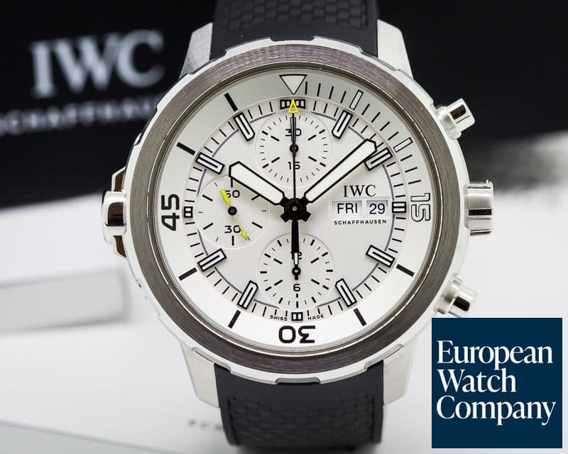 Image of IWC Aquatimer Chronograph SS / Rubber Silver Dial 