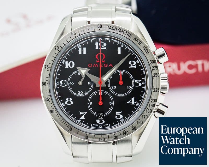 Image of Omega Olympic Speedmaster Broad Arrow Black Dial SS / SS 