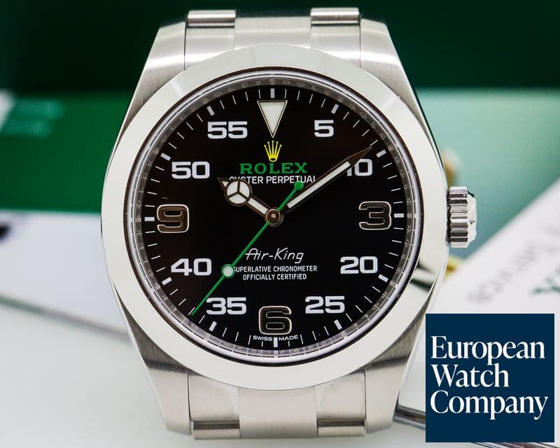 Image of Rolex Air King Black Dial SS 
