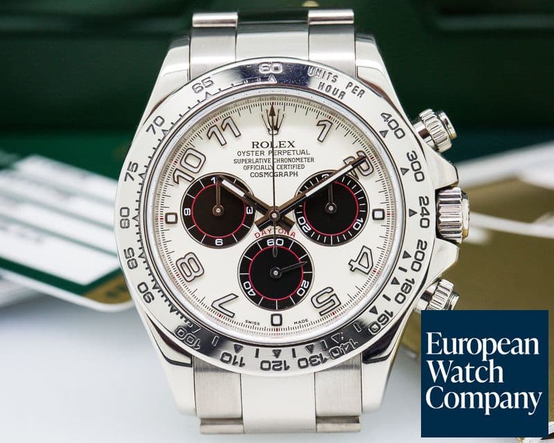 Image of Rolex Daytona Black Arabic 18K White Gold / Panda Dial
