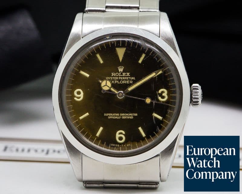 Image of Rolex Vintage Explorer I Gilt Tropical Dial SS / SS