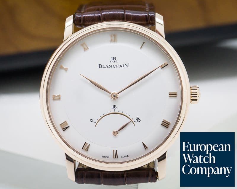 Image of Blancpain Villeret Retrograde Seconds 18K Rose Gold